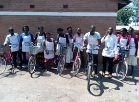 TWESA members outside the office after a "keep Karonga Clean" Campaign