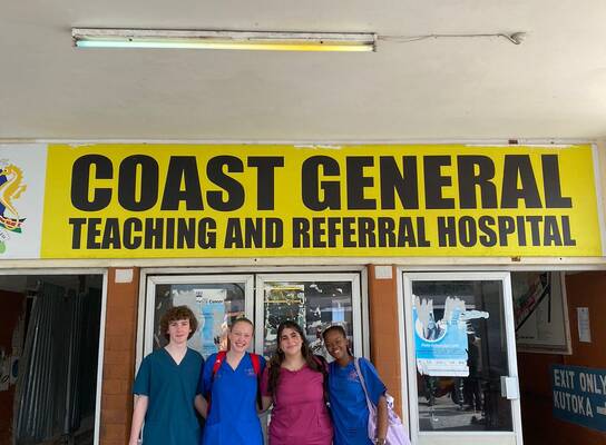 Go Elective Nursing Internship students at the Coast Teaching and Referral Hospital in Mombasa Kenya.