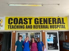 Go Elective Nursing Internship students at the Coast Teaching and Referral Hospital in Mombasa Kenya.