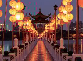 Spring and Autumn Pavilions Lotus Pond Kahosiung Taipei 