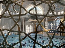 The interior of the Grand Mosque