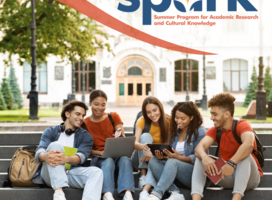 Students on campus 