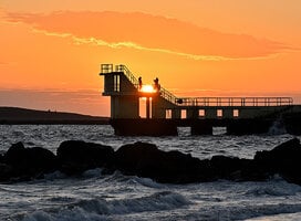 Blackrock Diving Tower in Salthill, Galway
