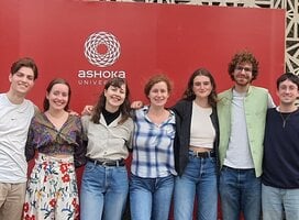 Visiting students at Ashoka