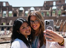 Students at the Colosseum