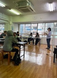 Everyone learned a lot in a classroom.