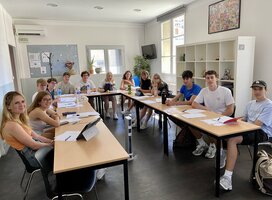 Juniors enjoy learning French in the sunny South of France !