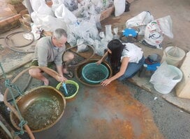 Washing filtration media