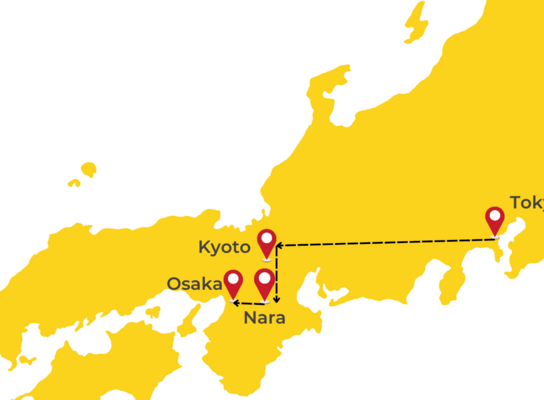 Tokyo Kyoto Osaka