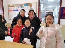Lingoinn learner Grace in Dalian attending local CNY celebration 