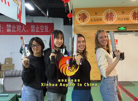archery activities with au pairs