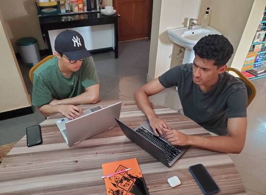 Intern students developing website