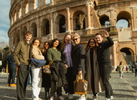EF students exploring the Roman Colosseum