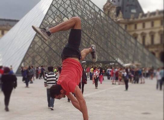 Participant enjoying Paris. 