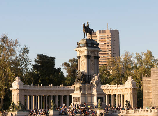 Landmark in Madrid. 