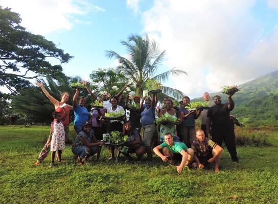 Team out in St Vincent