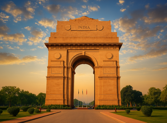 Standing tall in the heart of New Delhi, India Gate is a majestic archway built to honor over 70,000 Indian soldiers