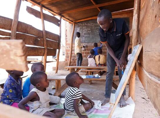 Children attending one of our magical classrooms