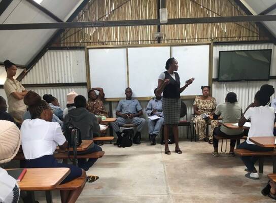 Teaching the students
