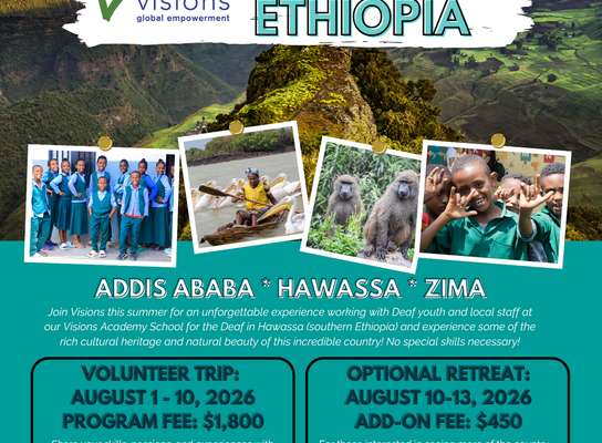 Ethiopia Summer 2026 Volunteer Trip Flyer