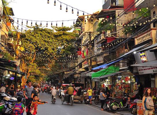 downtown Hanoi, Vietnam