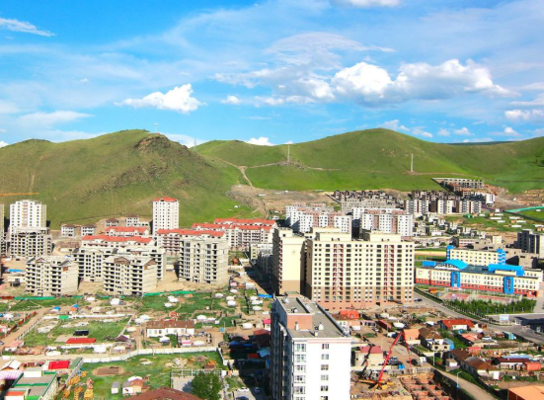 Landscape of Mongolia inner city