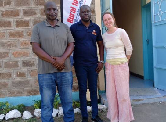 Peace corps volunteer at our youth empowerment center in Mbita