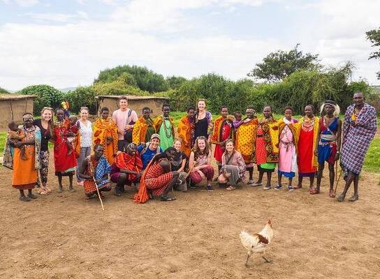 Golden Oriole Adventures participants experiencing Maasai culture and community life in Loita.