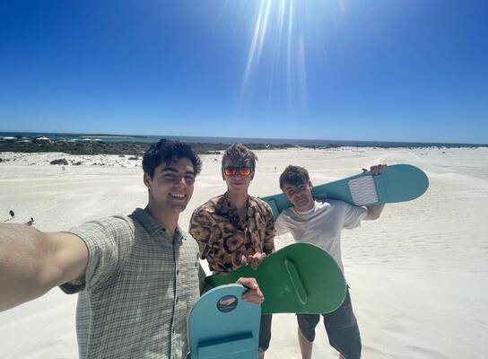 Sandboarding near Perth