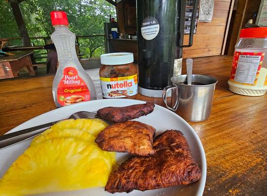 Caribbean frycake for breakfast