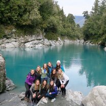 My roadtrip friends and I at Hokitika Gorge