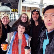 Waiting for the train!
