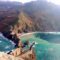 Unexpectedly difficult hike to get here, but lovin' the view at San Juan De Gaztelugatxe!