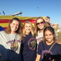 At the FB Barca game!