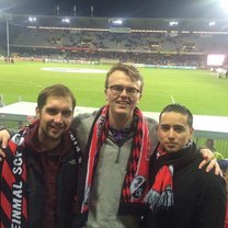 Some of my programmates and I attended a German soccer match