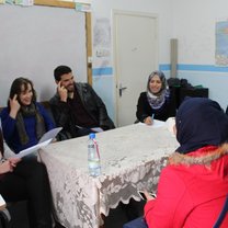 One of the many fun and interesting English lessons we gave
