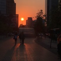 Santiago at Sunset