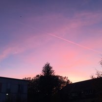 Sunset from the apartments