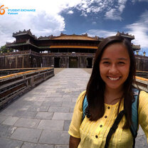 In front of the Imperial City (Hoàng Thành Huế)