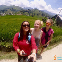 Exploring Vietnam with friends