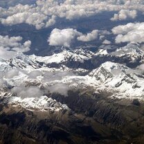 Flying over the Ecuadorian Andes
