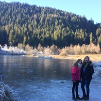 hiking with my family