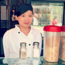 Working as barista in Vancouver
