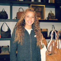 Woman working in retail shop