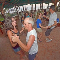 Dance class at Intercultura Spanish School, Samara Beach