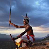 Kenyan Man on Mountain