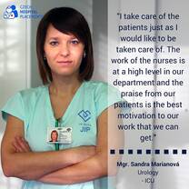 Mgr. Sandra Marianová, ICU Nurse, nursing shadowing