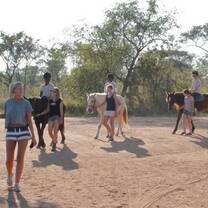 South Africa - Teaching the local kids to ride.