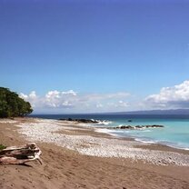 Costa Rica - View of the beach at Matapalu