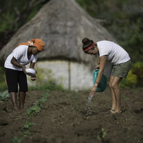 Community service in the highlands of Fiji